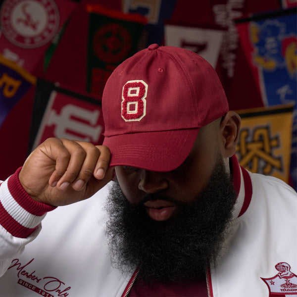 Kappa Alpha Psi Chenille Eight #8 Klub Dad Cap