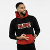 Kappa Alpha Psi Chenille NUPE Colorblock Hoodie (Vintage Black) - FINAL SALE