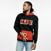 Kappa Alpha Psi Chenille NUPE Colorblock Hoodie (Vintage Black) - FINAL SALE