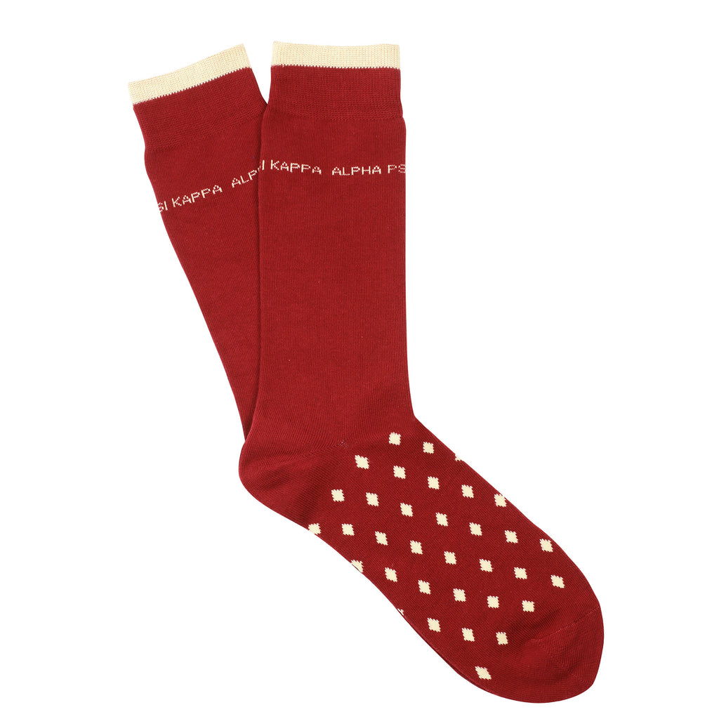 Kappa Alpha Psi Diamond Dot Socks