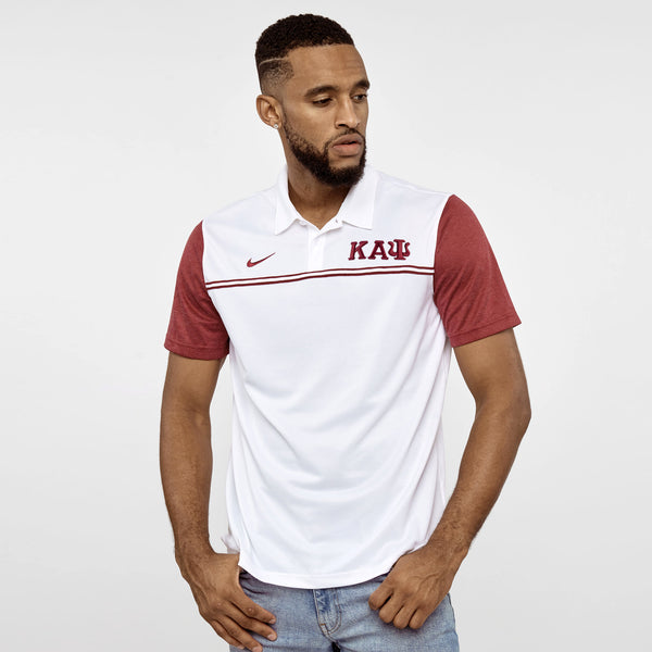 Kappa Alpha Psi NIKE Signature Stripe DriFit Polo-FINAL SALE