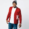 Kappa Alpha Psi K Cardigan Sweater (Red)