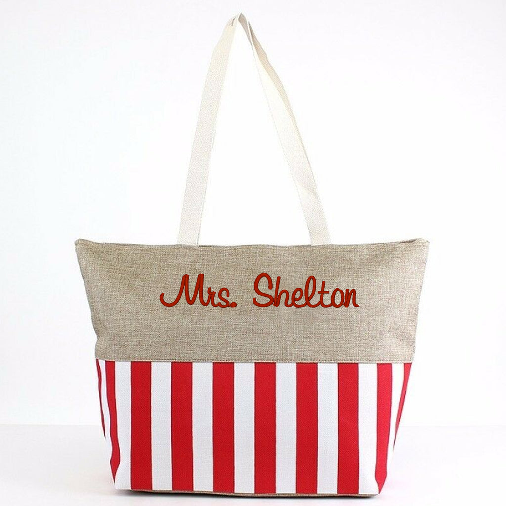 Kappa Alpha Psi Silhouette Personalized Beach Tote