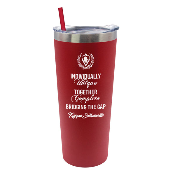 Kappa Alpha Psi Silhouette Stainless Steel Tumbler