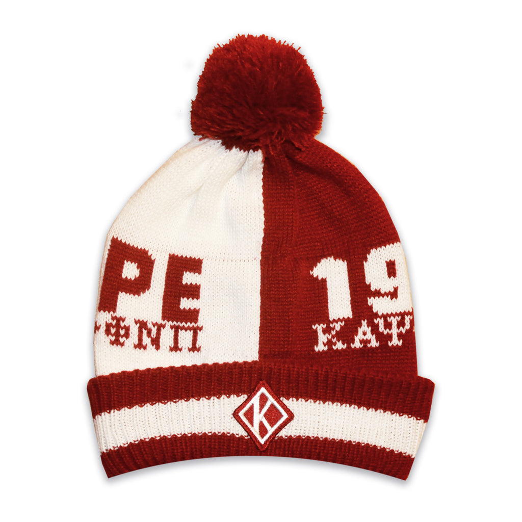 Split Nupemall Beanie Alpha Psi Decision Kappa – Pom