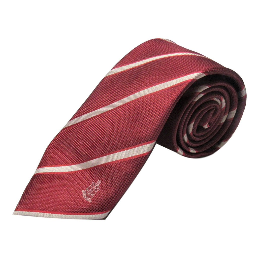 Kappa Alpha Psi Striped Coat of Arms Necktie