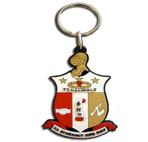 Kappa Alpha Psi Shield PVC Keychain