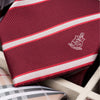 Kappa Alpha Psi Striped Coat of Arms Necktie