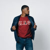 Kappa Alpha Psi 3-Letter Crewneck Sweatshirt (Krimson)