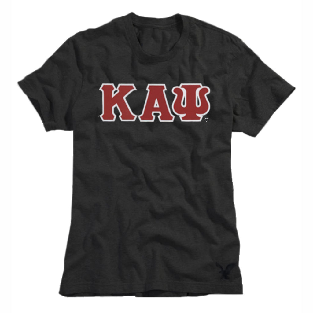 Kappa Alpha Psi 3 Letter Tee Vintage Black
