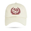 Kappa Alpha Psi 50 Year Member Adjustable Dad Cap (Krimson or Cream)