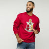 Kappa Alpha Psi Chenille Coat of Arms Crewneck Sweatshirt (Krimson)