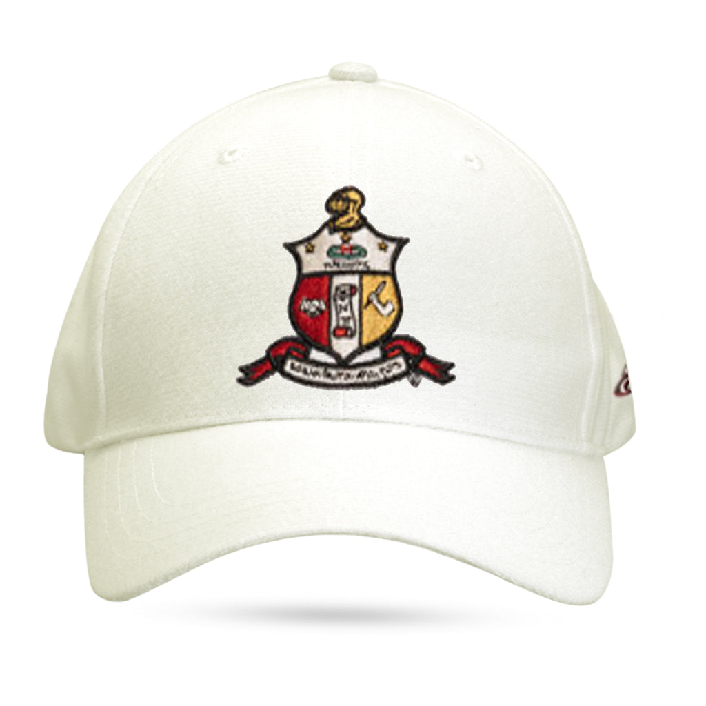 Kappa Alpha Psi Coat of Arms Flex Fitted Hat (Cream)