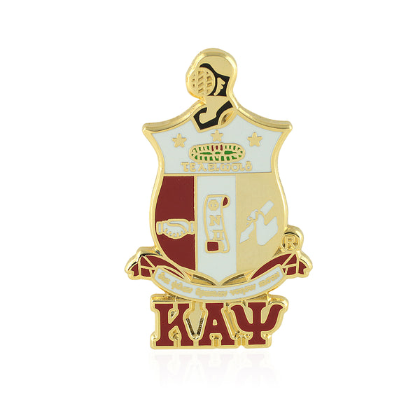Kappa Alpha Psi Coat of Arms Greek Letter Lapel Pin