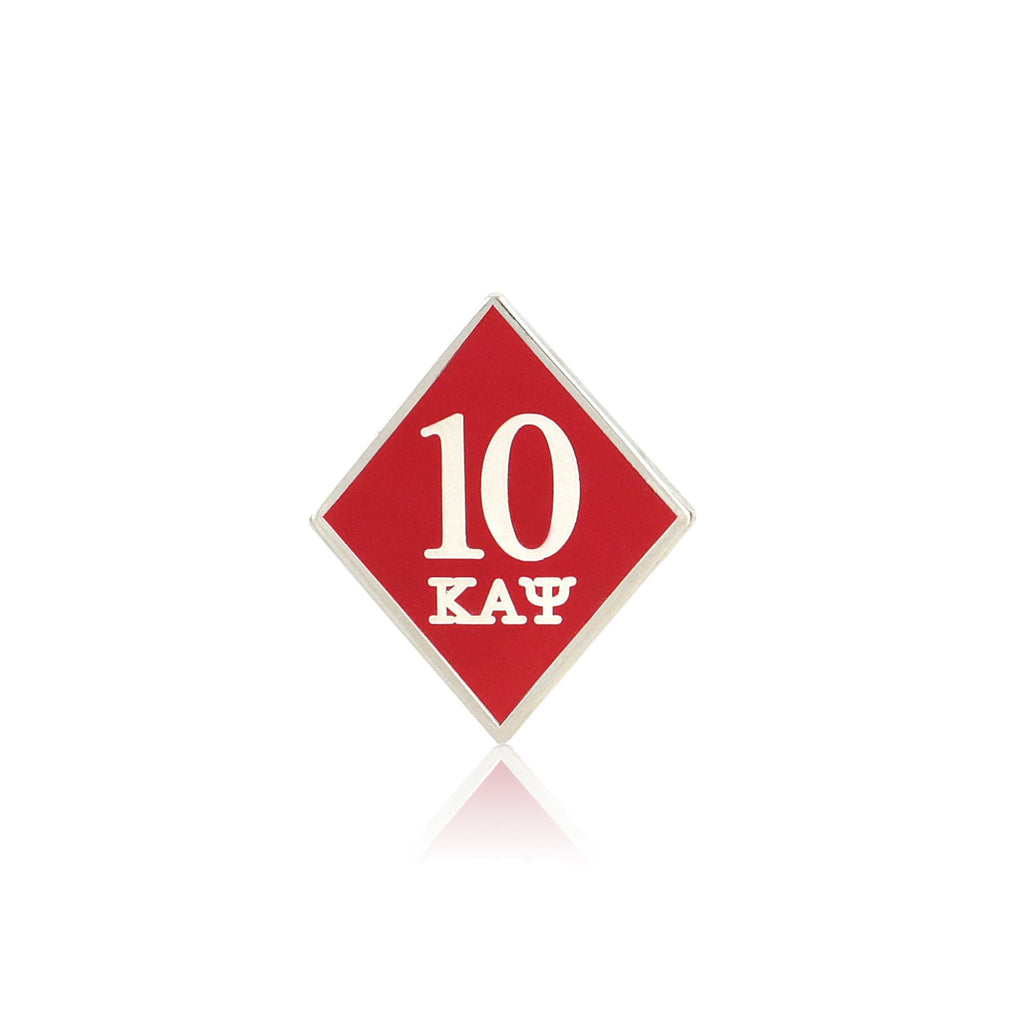 Kappa Alpha Psi 10 Klub Diamond Lapel Pin