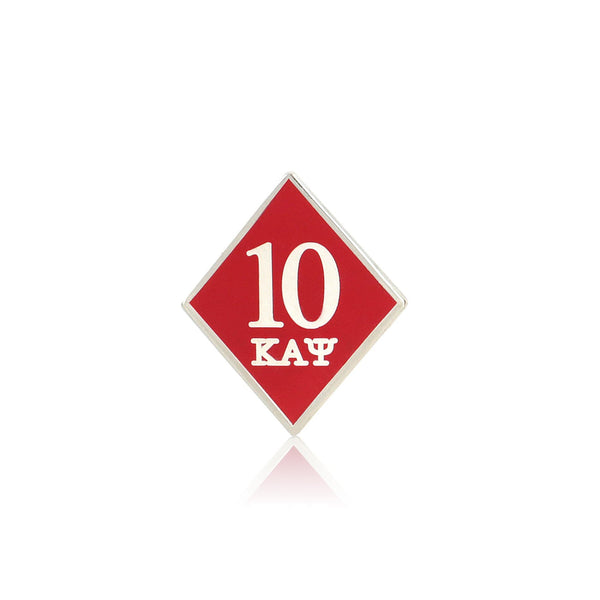 Kappa Alpha Psi 10 Klub Diamond Lapel Pin