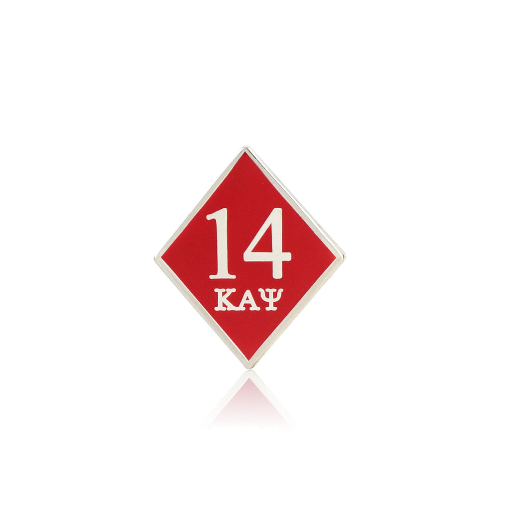 Kappa Alpha Psi 14 Klub Diamond Lapel Pin