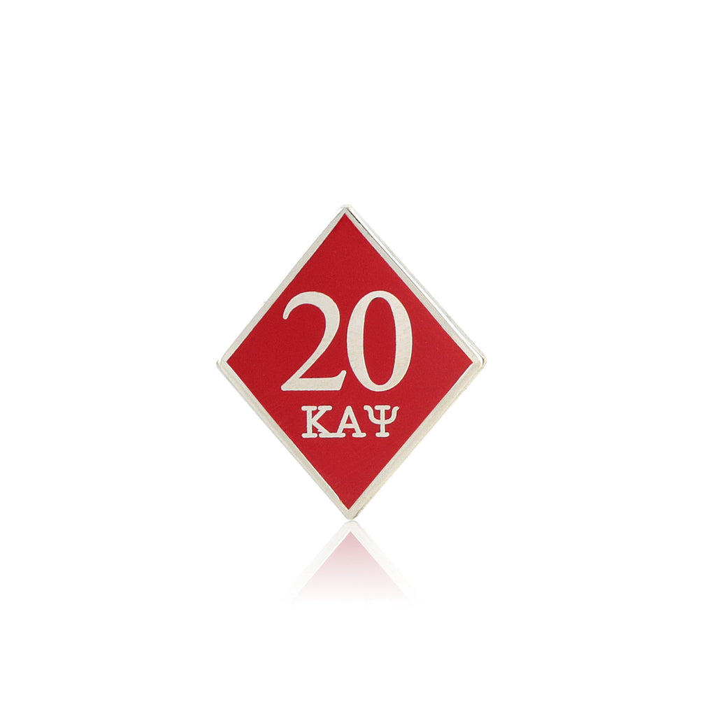 Kappa Alpha Psi 20 Klub Diamond Lapel Pin