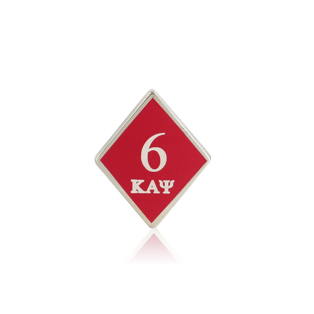 Kappa Alpha Psi 6 Klub Diamond Lapel Pin