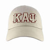 Kappa Alpha Psi Greek Letter Adjustable Dad Cap (Krimson or Cream)