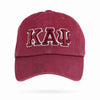 Kappa Alpha Psi Greek Letter Adjustable Dad Cap (Krimson or Cream)