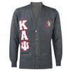 Kappa Alpha Psi Greek Letter Cardigan Sweater (Charcoal)