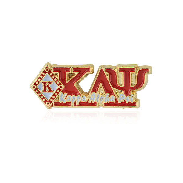 Kappa Alpha Psi Diamond K Greek Letter Script Lapel Pin