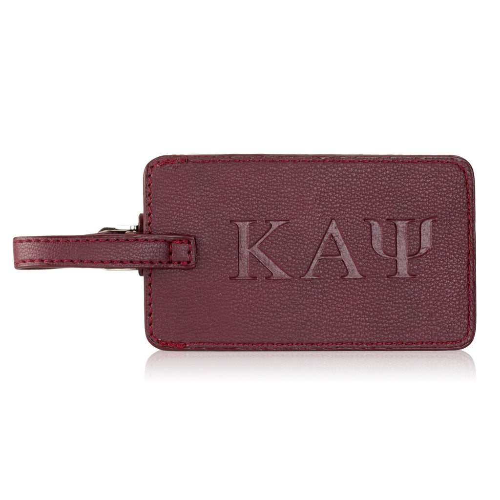 Kappa Alpha Psi Krimson Greek Letter Luggage Tag