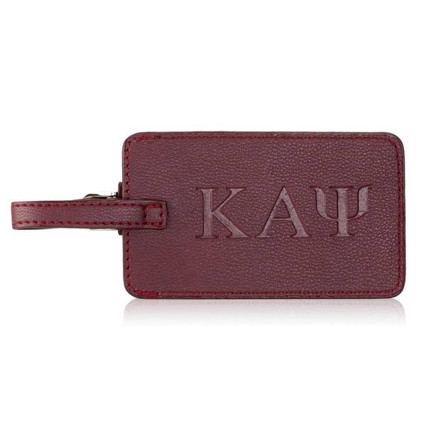 Kappa Alpha Psi Krimson Greek Letter Luggage Tag