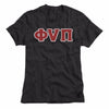 Kappa Alpha Psi Old Skool Phi Nu Pi 3-Letter Tee (Vintage Black)