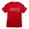 Kappa Alpha Psi Old Skool Phi Nu Pi 3-Letter Tee (Red)