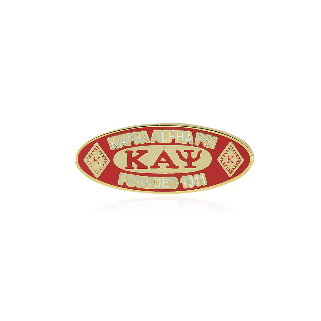 Kappa Alpha Psi Oval Founded 1911 Lapel Pin