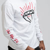 Kappa Alpha Psi Diamond Phi Nu Pi Long Sleeve Tee (White)