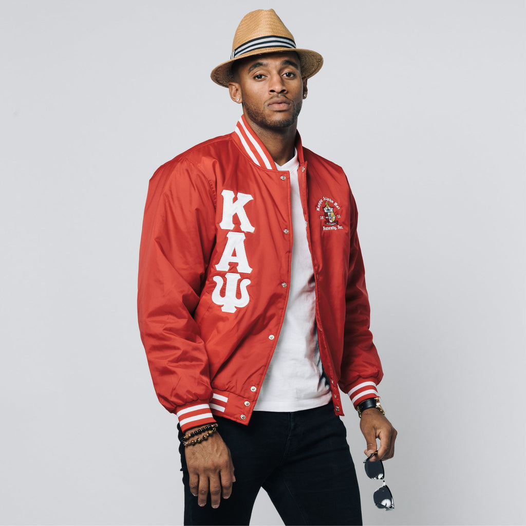 Kappa Alpha Psi Baseball Jacket (Red)