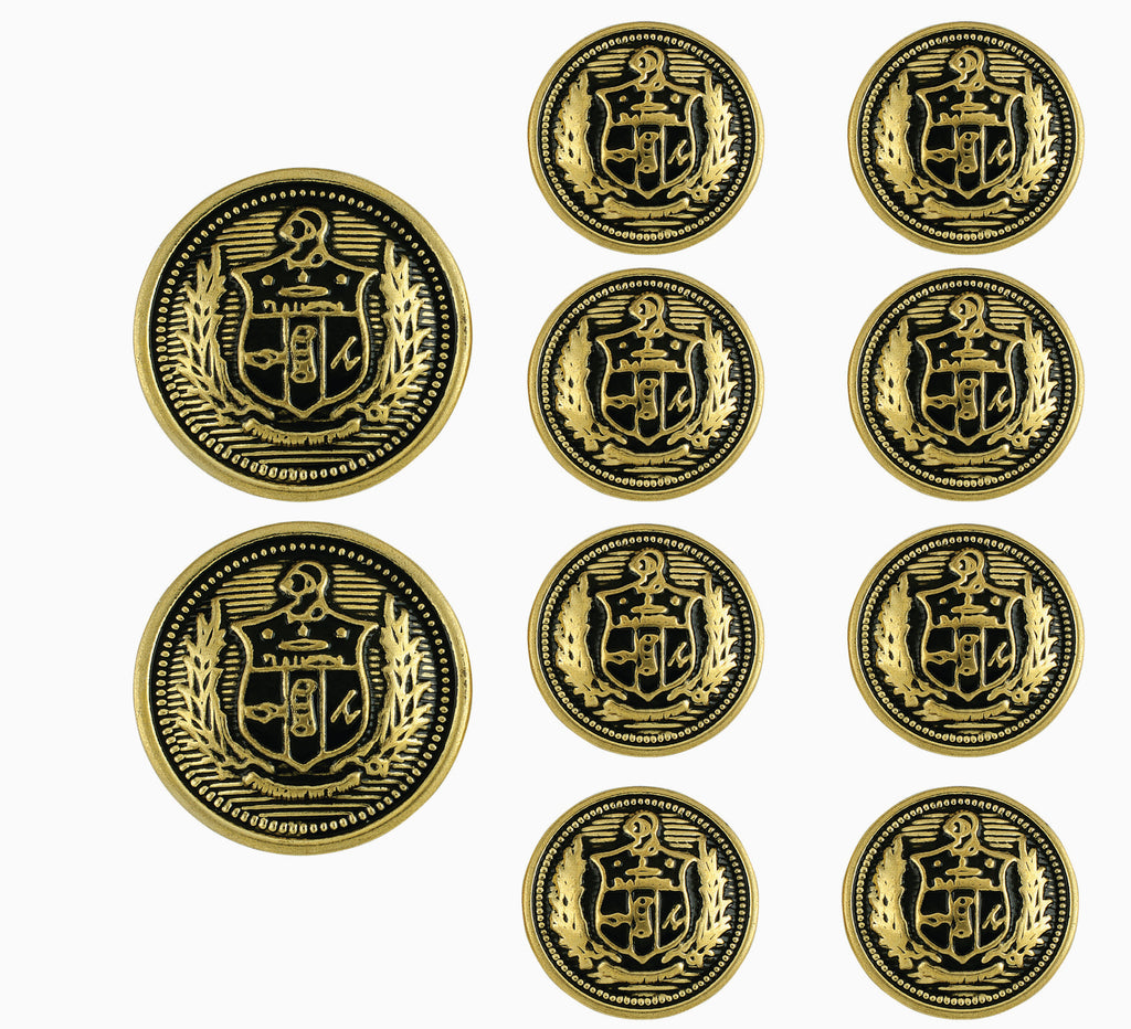 Kappa Alpha Psi Antique Gold Coat of Arms Blazer Buttons – Nupemall