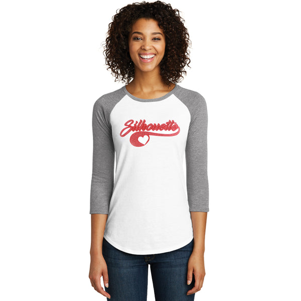 Kappa Alpha Psi Silhouette Glitter Baseball Tee