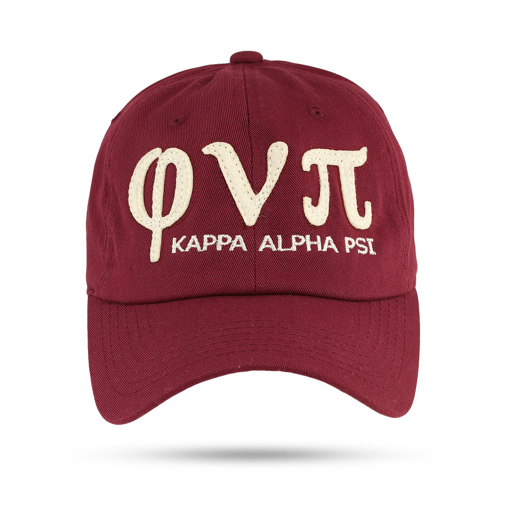 Kappa Alpha Psi Phi Nu Pi Adjustable Dad Cap (Krimson or Cream)