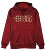 Kappa Alpha Psi Phi Nu Pi 3-Letter Pullover Hoodie (Krimson)