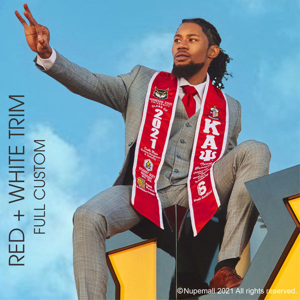 Kappa Alpha Psi CUSTOM Satin Graduation Stole
