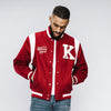 Kappa Alpha Psi World's Greatest Frat Wool Varsity Jacket (Cream)-FINAL SALE