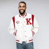 Kappa Alpha Psi World's Greatest Frat Wool Varsity Jacket (Cream)-FINAL SALE