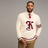 Kappa Alpha Psi Vintage K Shawl Collar Sweater (Krimson)