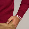 Kappa Alpha Psi Zip Polo Sweater (Cream)