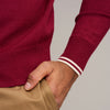 Kappa Alpha Psi Zip Polo Sweater (Krimson)